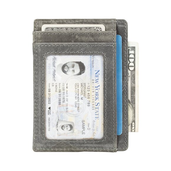 Leather Credit Card Holder for Men - Picture 11 of 15